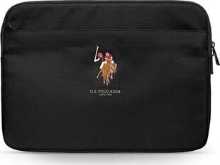 U.S. Polo Assn Black kabatiņa datoram, 13 "(~ 33 cm) cena un informācija | Somas portatīvajiem datoriem | 220.lv