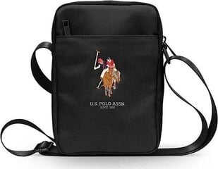 U.S. Polo Assn Black soma, 8'' (~20.3 cm) cena un informācija | Somas portatīvajiem datoriem | 220.lv