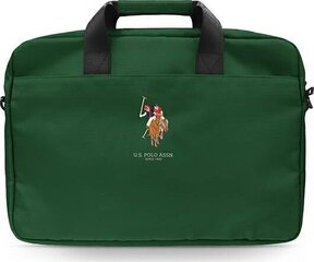 US Polo Assn Green сумка для компьютера 15" (~38 см) цена и информация | Рюкзаки, сумки, чехлы для компьютеров | 220.lv