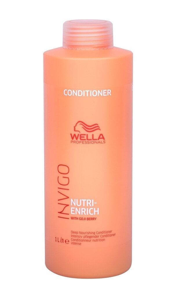 Mitrinošs kondicionieris ar godži ogām Wella Professional Invigo Nutri-Enrich Conditioner, 1 l cena un informācija | Matu kondicionieri, balzāmi | 220.lv