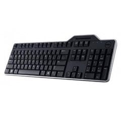 Русская (QWERTY) клавиатура Dell KB-813 Smartcard Reader USB Keyboard Black цена и информация | Клавиатуры | 220.lv