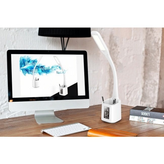 Platinet galda lampa ar pildspalvu turētāju PDLU6 7W (43600) цена и информация | Galda lampas | 220.lv