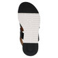 Caprice sieviešu atvērtas kurpes no ādas, melnas цена и информация | Sieviešu sandales | 220.lv