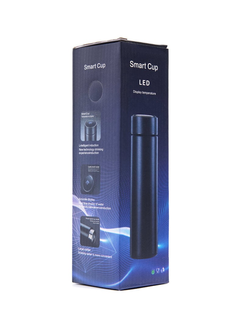 Termokrūze Smart-LED, 500 ml, Sudrabaini цена и информация | Termosi, termokrūzes | 220.lv