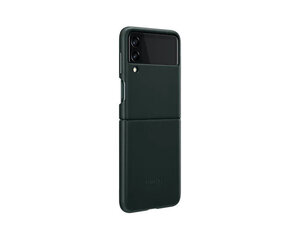 Кожаный чехол для Samsung Galaxy Z Flip3 зеленый EF-VF711LGEGWWW цена и информация | Чехлы для телефонов | 220.lv