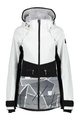 Icepeak sieviešu slēpošanas jaka ELY, baltā-melnā krāsā cena un informācija | Slēpošanas apģērbs | 220.lv