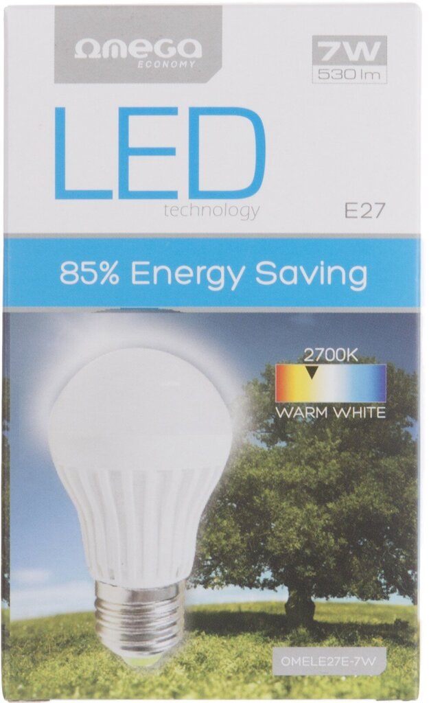 Omega LED spuldze E27 7W 2700K (42359) cena un informācija | Spuldzes | 220.lv