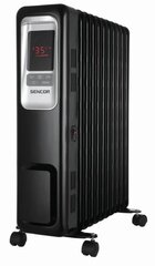 Масляный радиатор Sencor SOH 6111BK, 2,3 кВт, 11 секций, LCD цена и информация | Обогреватели | 220.lv
