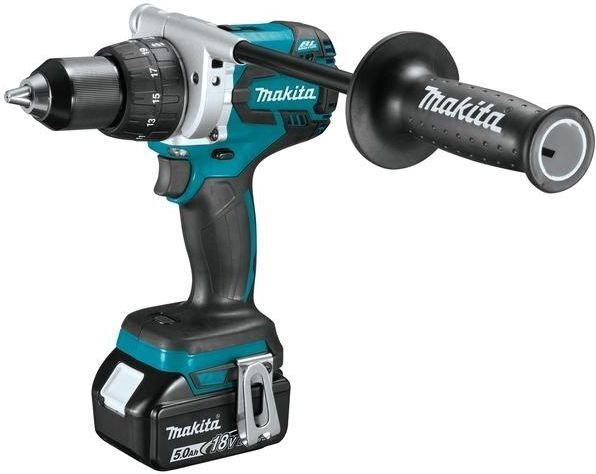 Makita DDF481RTJ akumulatora urbjmašīna, 18V / 2x5,0 Ah Li-ion цена и информация | Skrūvgrieži, urbjmašīnas | 220.lv