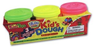 Kid's Dough plastilīns ar nospiedumiem, (3 x 140g.) cena un informācija | Attīstošās rotaļlietas | 220.lv