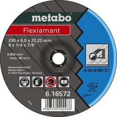 Slīpdisks metālam A 24-N, 125x6,0x22 mm, Metabo cena un informācija | Rokas instrumenti | 220.lv