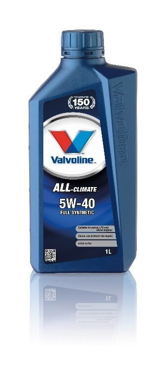 Motoreļļa ALL CLIMATE 5W40, 1 l, Valvoline cena un informācija | Motoreļļas | 220.lv