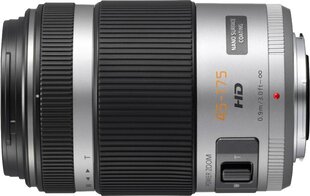 Panasonic Lumix G X Vario PZ 45-175mm f/4.0-5.6 ASPH. Power O.I.S. objektīvs, sudrabots cena un informācija | Objektīvi | 220.lv