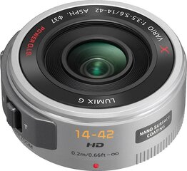 Panasonic Lumix G X Vario PZ 14-42mm f/3.5-5.6 ASPH. Power O.I.S. objektīvs, sudrabots cena un informācija | Objektīvi | 220.lv