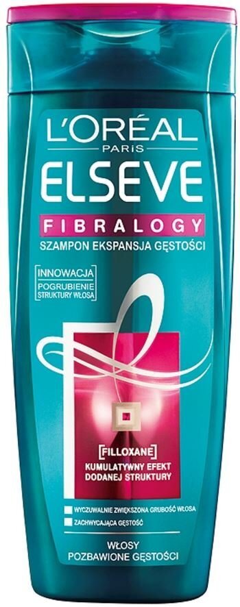 L'Oreal Paris Elseve Fibralogy šampūns 400 ml цена и информация | Šampūni | 220.lv
