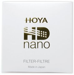 Hoya cirkulārais polarizācijas filtrs HD Nano 62mm cena un informācija | Filtri | 220.lv