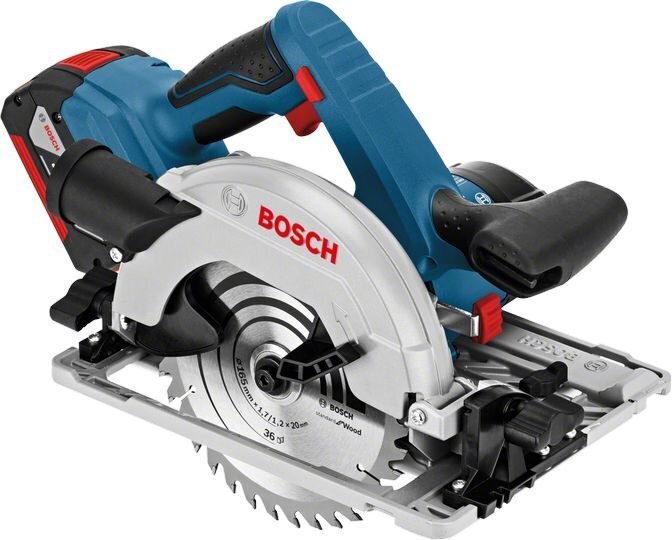 Akumulatora ripzāģis Bosch Professional GKS 18 V-57G Solo LB, bez akumulatora un lādētāja cena un informācija | Zāģi, ripzāģi | 220.lv