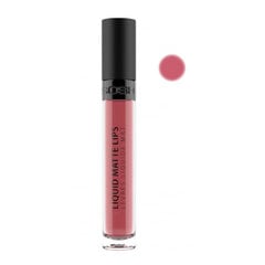 GOSH Liquid Matte Lips šķidrā lūpu krāsa 4 ml, 003 Nougat Fudge cena un informācija | Lūpu krāsas, balzāmi, spīdumi, vazelīns | 220.lv