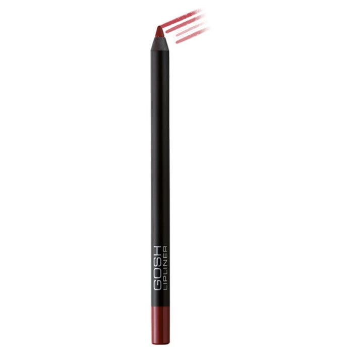GOSH Velvet Touch Lipliner ūdensnoturīgs lūpu zīmulis 1.2 g, 003 Cardinal Red цена и информация | Lūpu krāsas, balzāmi, spīdumi, vazelīns | 220.lv