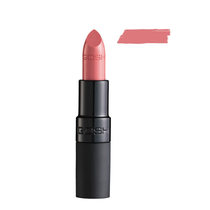 GOSH Velvet Touch Lipstick lūpu krāsa 4 g, 002 Matt Rose cena un informācija | Lūpu krāsas, balzāmi, spīdumi, vazelīns | 220.lv