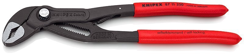 Knipex Cobra ūdens sūkņa knaibles, 250mm, HEX 46mm, 8711250 cena un informācija | Rokas instrumenti | 220.lv