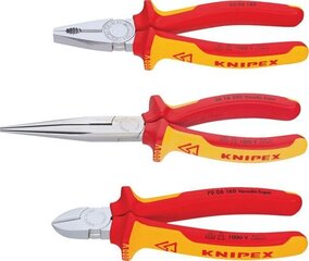 Knipex VDE Safety 3 knaibļu komplekts цена и информация | Механические инструменты | 220.lv