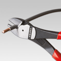 Knipex 7402160 sānu knaibles, 180 mm, sarkanas cena un informācija | Rokas instrumenti | 220.lv