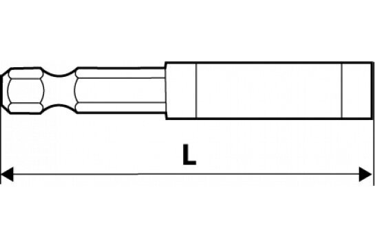 Uzgaļu turētājs 80 mm, 1/4 cena un informācija | Rokas instrumenti | 220.lv