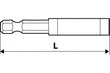 Uzgaļu turētājs 80 mm, 1/4 cena un informācija | Rokas instrumenti | 220.lv