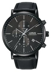 Lorus vīriešu rokas pulkstenis, melnā krāsā cena un informācija | Vīriešu pulksteņi | 220.lv
