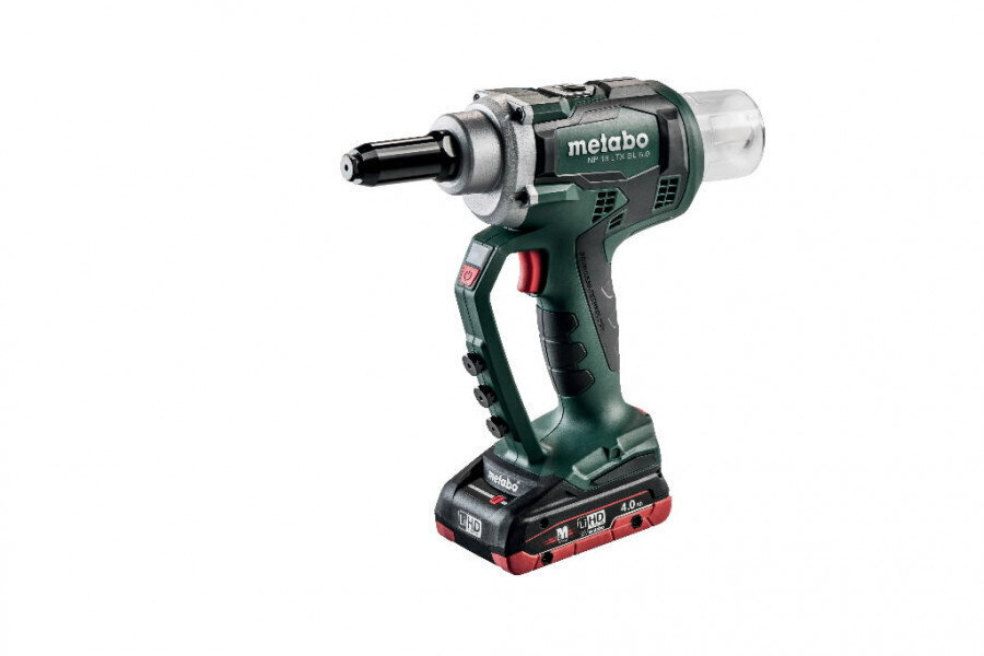 Akumulatora kniežu pistole NP 18 LTX BL 5.0/18 V/4,0 Ah LiHD, Metabo cena un informācija | Rokas instrumenti | 220.lv