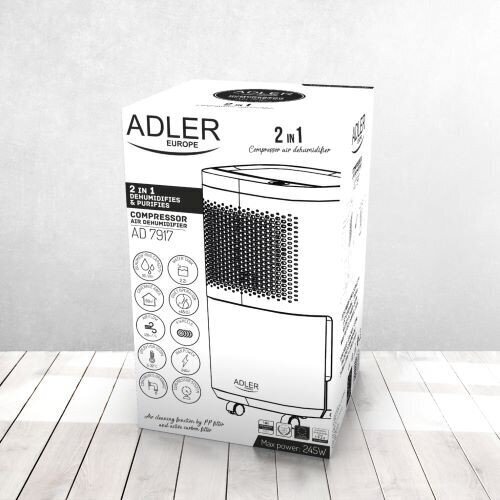 Adler Air Dehumidifier AD 7917 цена и информация | Gaisa sausinātāji, mitruma savācēji | 220.lv