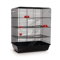 Клетка для крыс Beeztees, 58 x 38 x 71 см, черная цена и информация | Клетки и аксессуары для грызунов | 220.lv