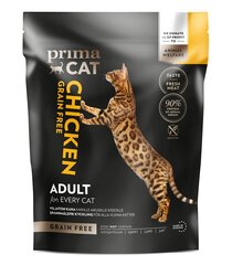 PrimaCat полнорационный корм GrainFree для кошек, с курицей, 1,4 кг цена и информация | Сухой корм для кошек | 220.lv