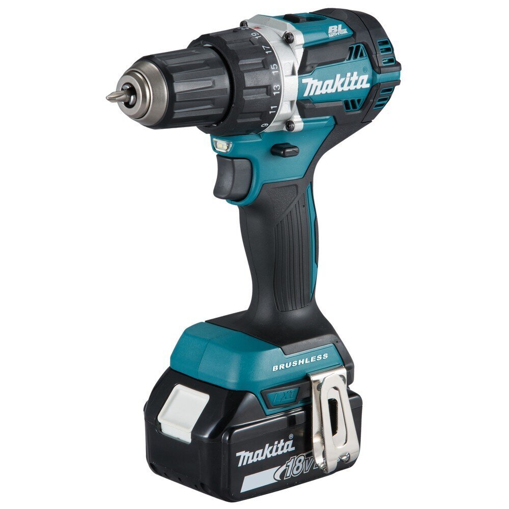 Makita DDF484RTJ akumulatora urbjmašīna, 18V / 2x5,0 Ah Li-ion цена и информация | Skrūvgrieži, urbjmašīnas | 220.lv