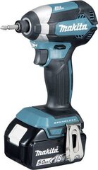 Makita DTD153RTJ akumulatora triecienskrūvgriezis, 18 V; 2x5,0 Ah цена и информация | Шуруповерты, дрели | 220.lv