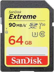 MEMORY SDXC 64GB UHS-3/SDSDXW6-064G-GNCIN SANDISK цена и информация | Карты памяти для фотоаппаратов | 220.lv