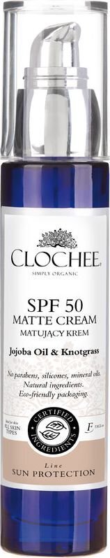 Clochee matējošs krēms SPF 50, 50 ml cena un informācija | Sejas krēmi | 220.lv