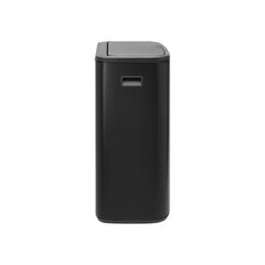 Atkritumu tvertne Bo Touch bin 2x30L Matt Black цена и информация | Мусорные баки | 220.lv