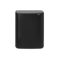 Atkritumu tvertne Bo Touch bin 2x30L Matt Black цена и информация | Мусорные баки | 220.lv