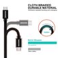 Swissten Textile Quick Charge Universāls Micro USB Datu un Uzlādes Kabelis 0.2m Sarkans цена и информация | Savienotājkabeļi | 220.lv