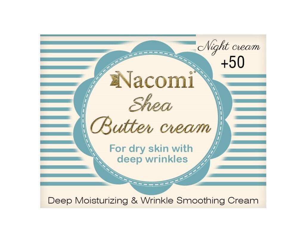 Nacomi Shea Butter Cream sejas krēms 50 ml cena un informācija | Sejas krēmi | 220.lv