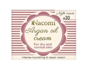 Nacomi Argan Oil Cream sejas krēms 50 ml cena un informācija | Sejas krēmi | 220.lv