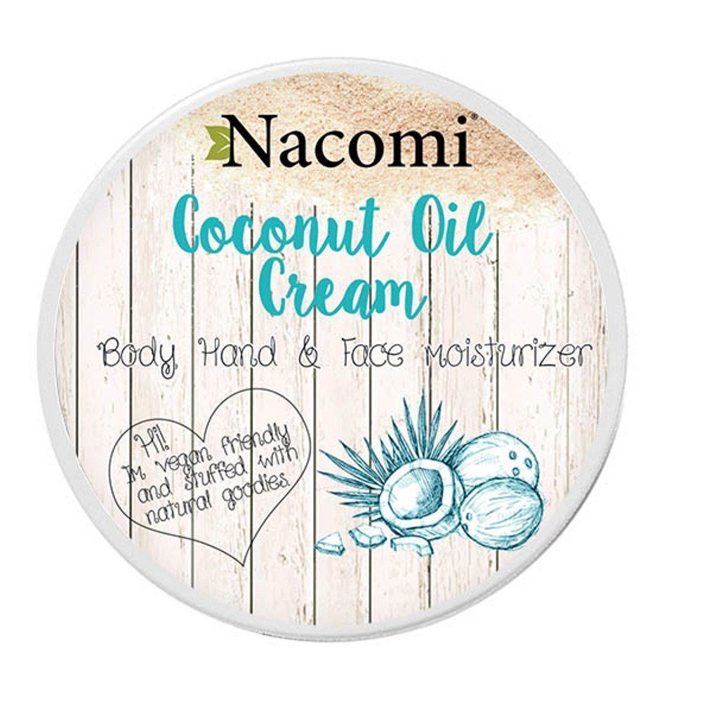 Nacomi Coconut Oil Cream ķermeņa krēms 100 ml цена и информация | Ķermeņa krēmi, losjoni | 220.lv