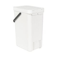 Встраиваемое мусорное ведро Sort & Go (16 л) White цена и информация | Мусорные баки | 220.lv