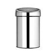 Atkritumu tvertne Touch Bin 3L Brilliant Steel