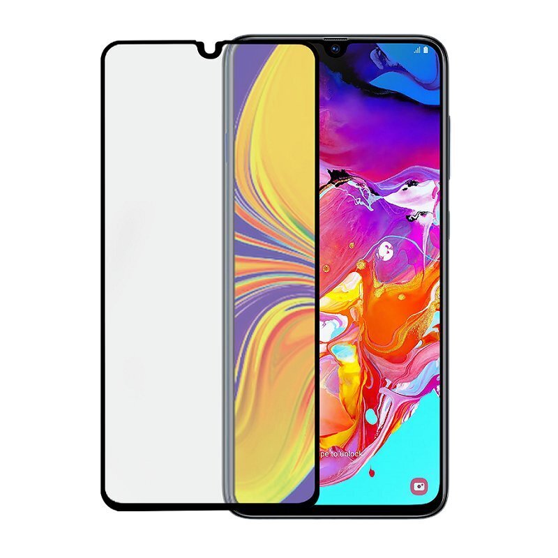 Samsung Galaxy A70 2.5 D Screen Glass BigBen Black cena un informācija | Ekrāna aizsargstikli | 220.lv