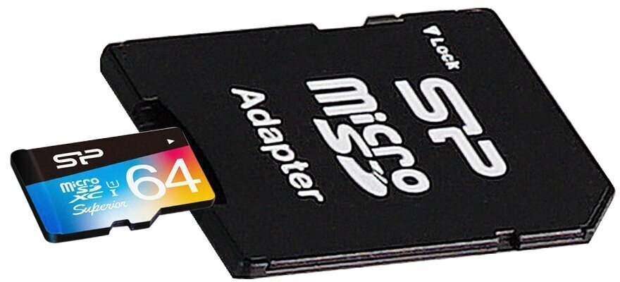 Silicon Power atmiņas karte microSDXC 64GB Superior UHS-I U1 + adapteris cena un informācija | Atmiņas kartes mobilajiem telefoniem | 220.lv