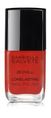 Gabriella Salvete Longlasting Enamel nagu laka 11 ml, 26 Chilli cena un informācija | Nagu lakas, stiprinātāji | 220.lv