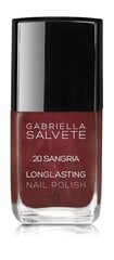 <p>Gabriella Salvete Longlasting Enamel лак для ногтей 11 мл, 20 Sangria</p>
 цена и информация | Лаки для ногтей, укрепители | 220.lv